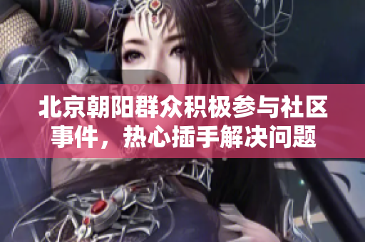 北京朝陽群眾積極參與社區(qū)事件，熱心插手解決問題
